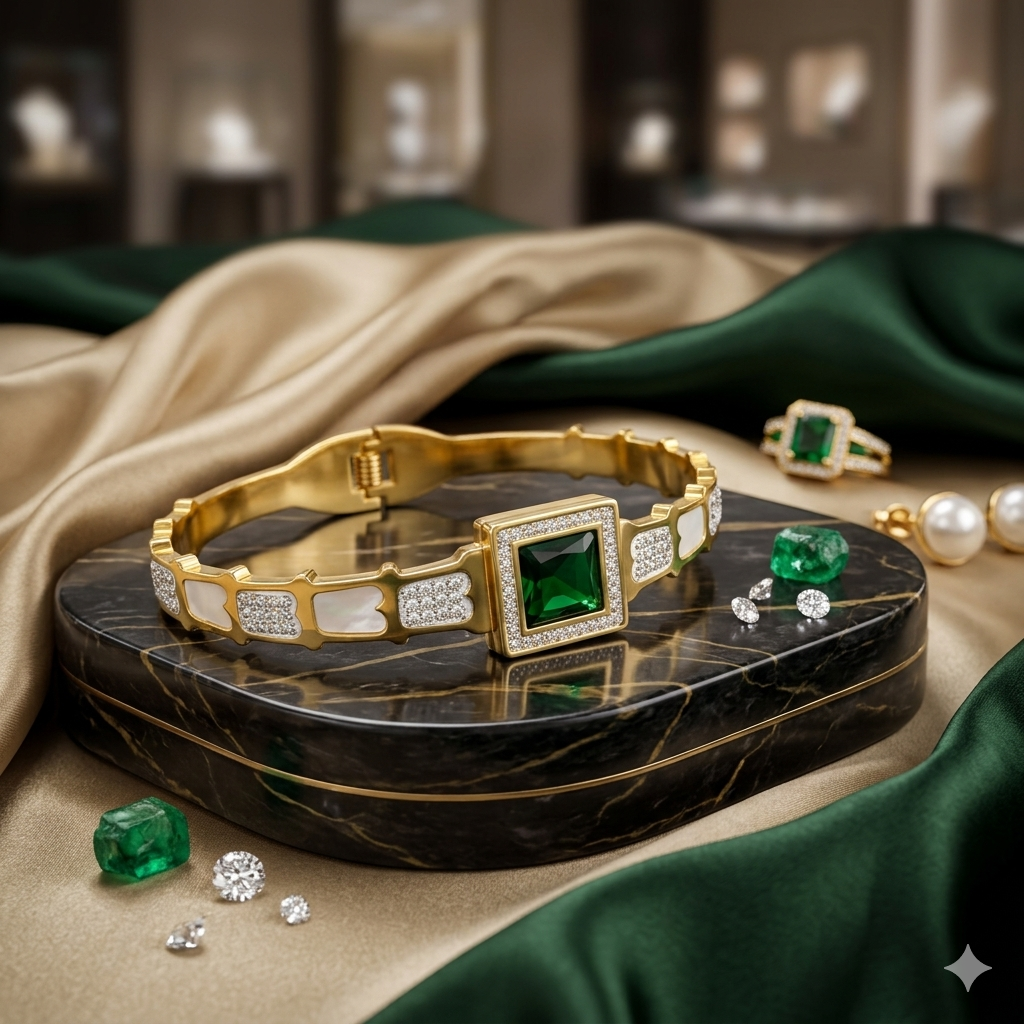 The Emerald Sovereign Bangle