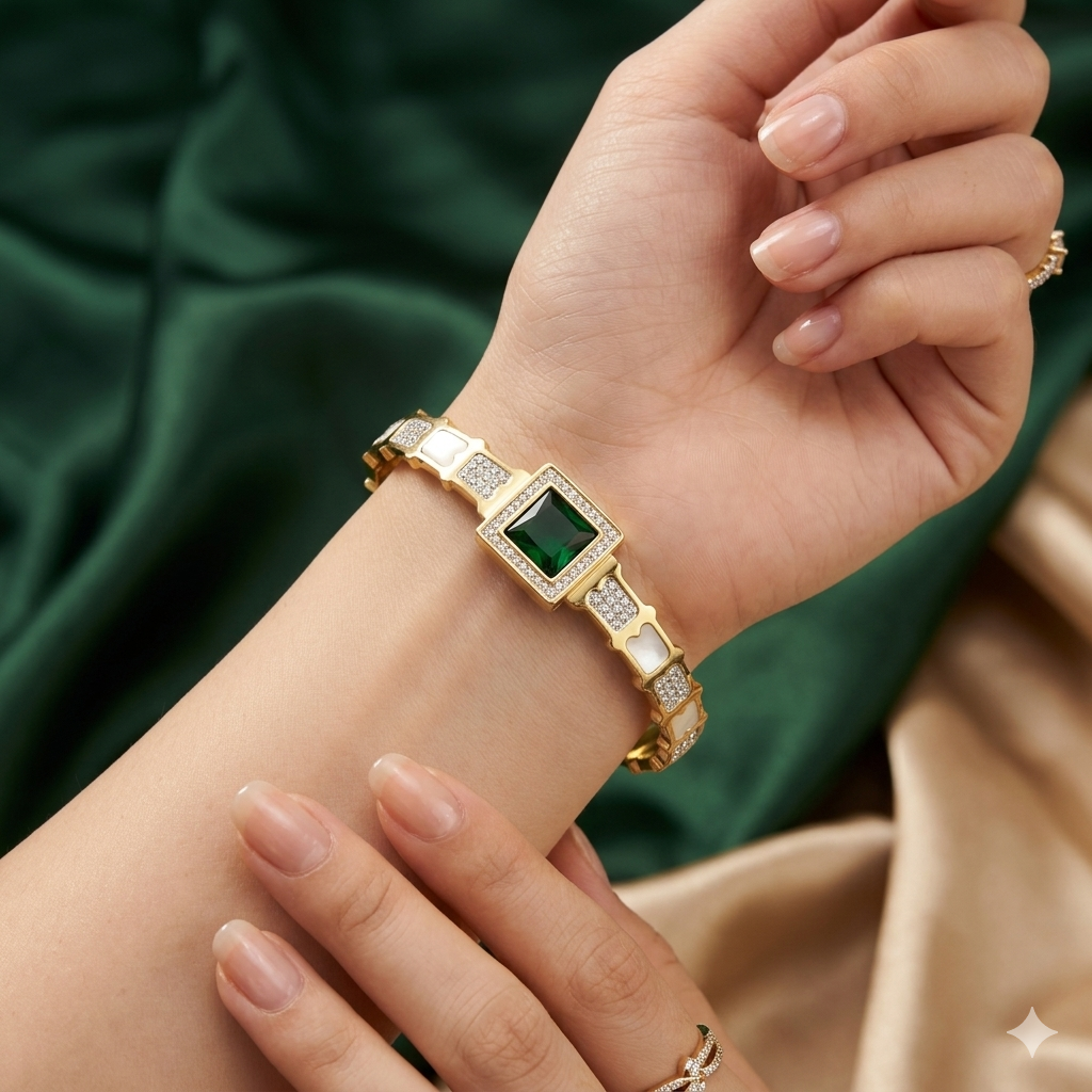 The Emerald Sovereign Bangle